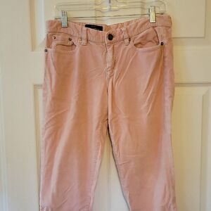 J. Crew Velveteen Toothpick Pants in Soft Pink, 29T